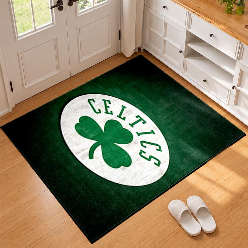 Boston Celtics Teppe Dørmatte for Stue eller Soverom Beskyttende Matte Under Stol Kontordekorasjon Julegave Bursdagsgave