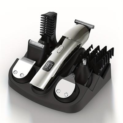 Elektrischer Friseur- und Bartschneider für Männer – 11-in-1-Pflegeset für Männer mit Haarschneider, elektrischem Rasierer, Rasierapparaten für den Schnurrbart, Gesichtsgeschenken für Männer