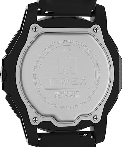 Timex Men's Adrenaline 46mm Watch, Black/Digital/Black. , modern