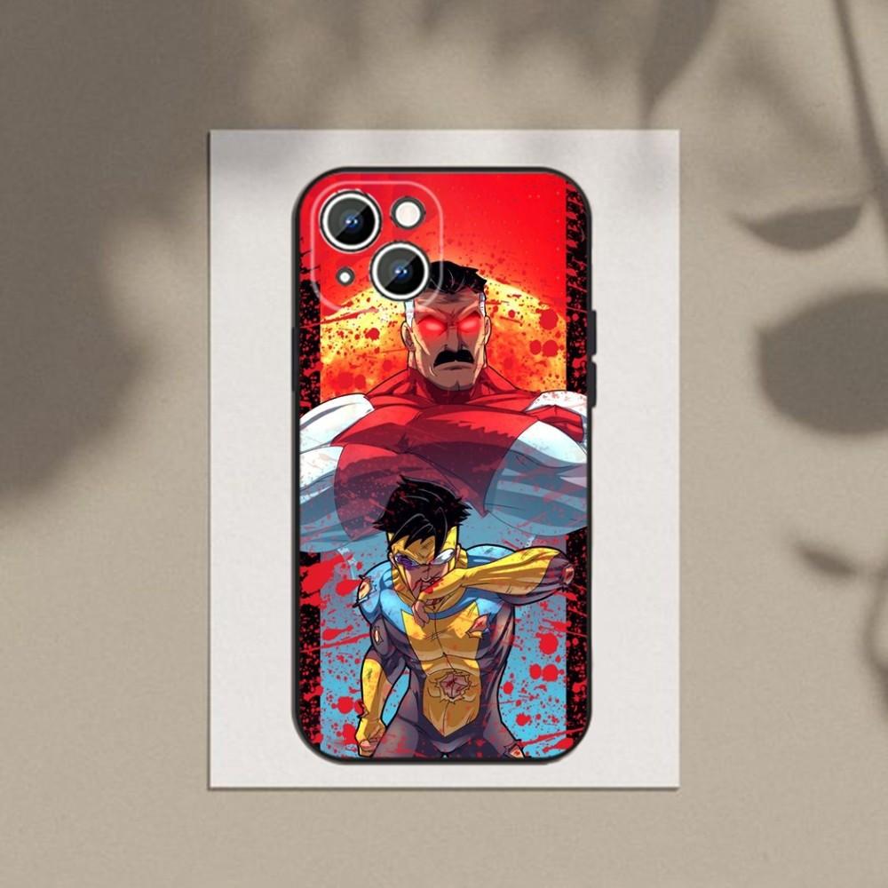 I-Invincible-Cartoon  Phone Case Phone Case For Apple iPhone 15,14,13,12,11,XS,XR,X,8,7,Pro,Max,Plus,mini Silicone Black Cover