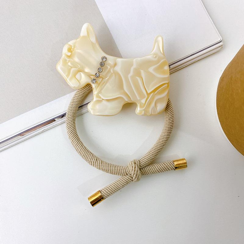 Acetic acid head rope Dog series cute hair ring Korean version rubber band hair accessories girl simple hair rope rubber band