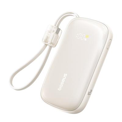 Powerbank 10000mAh 45W Fc21 Qpow 3 Ultra Z Wyświetlaczem Kablem Usb-C Iphone Lightning - Titanium