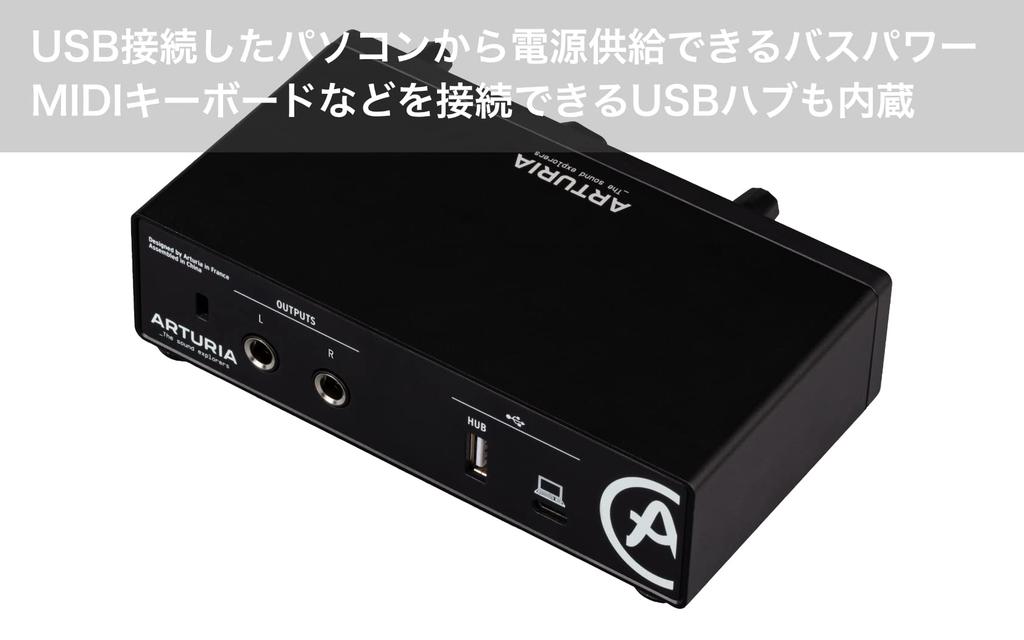 Arturia MiniFuse 1 Portable Audio Interface (Black) with Music Production Software
