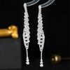 Super Shiny Diamond Zircon Long Earrings