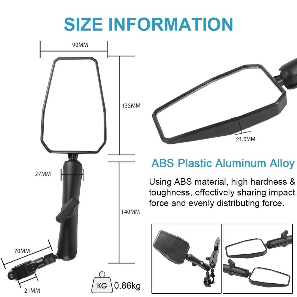 Rearview Mirrors Universal 8MM 10MM Side Mirror For KTM ADV BMW Honda CB650R Suzuki GSR400 Kawasaki Versys KLR650 Benelli TRK502
