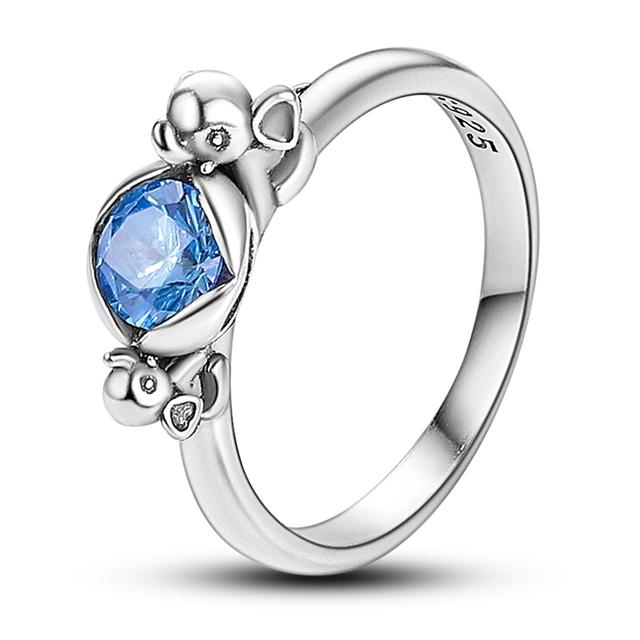 925 Silver Wedding Rings For Women Girl 'S Stackable Ring For Engagement Party