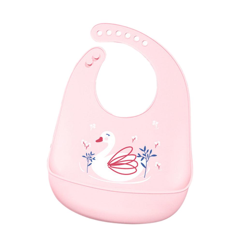 Cartoon Animal Hippopotamus Dinosaur Silicone Bib for Baby Infant Safe Waterproof Halter Feeding Burp Cloths Soft Drool Bag