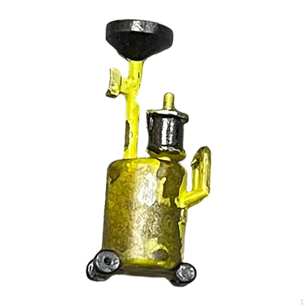 1/64 Miniature Oil Collector Diorama Decor Automotive Shop Realistic Waste Change Tank Scene