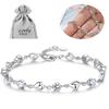 Damenarmband Herz Herzen Kette Silber