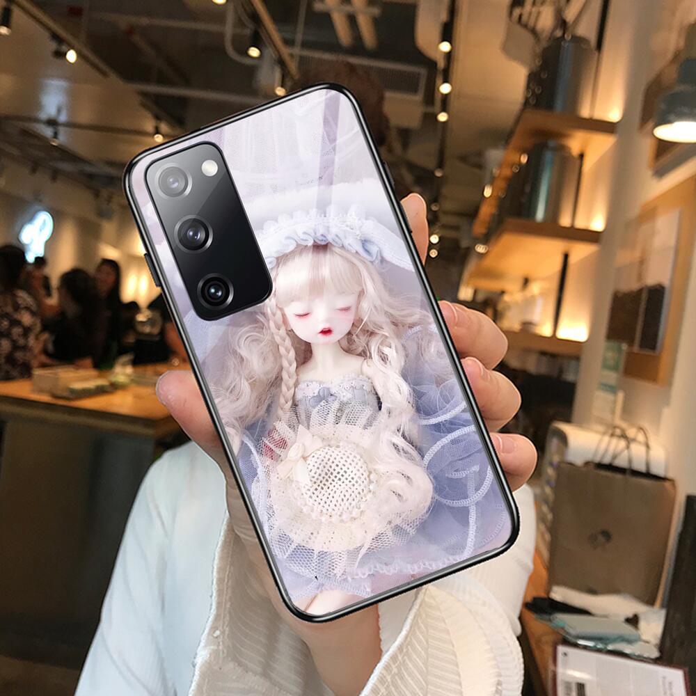 Krajews Creepy Dolls coque Tempered Glass shell Phone case For SamSung Galaxy S8 S9 S10E S20 S21 S5 S30 Plus S20 fe 5G Lite Ultr