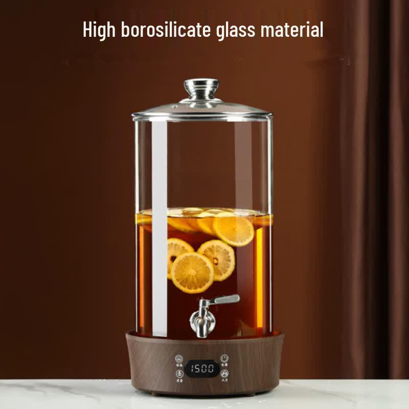 Andytai 5L Glass Beverage Dispenser with Tap