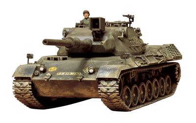 Tamiya Militär-Miniaturserie Westdeutscher Armee-Panzer Leopard, mittlerer Panzer, Kunststoffmodell 35064, 1/35, Nr. 64