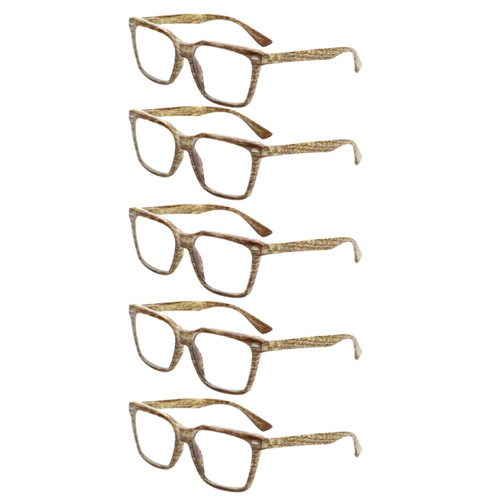 

Turezing Reading Glasses Men And Women Metal Hinges Hd Lenses Comfortable Decorative Prescription Eyewear +6.0