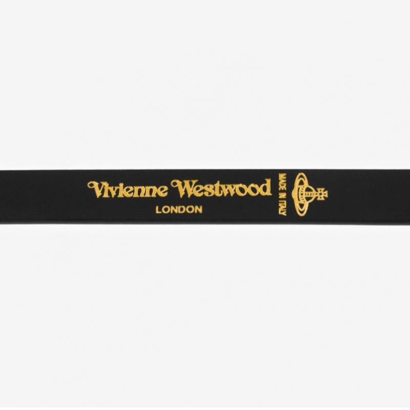 Vivienne Westwood Small Line Orb Buckle Belt 8201007bw L009x N401