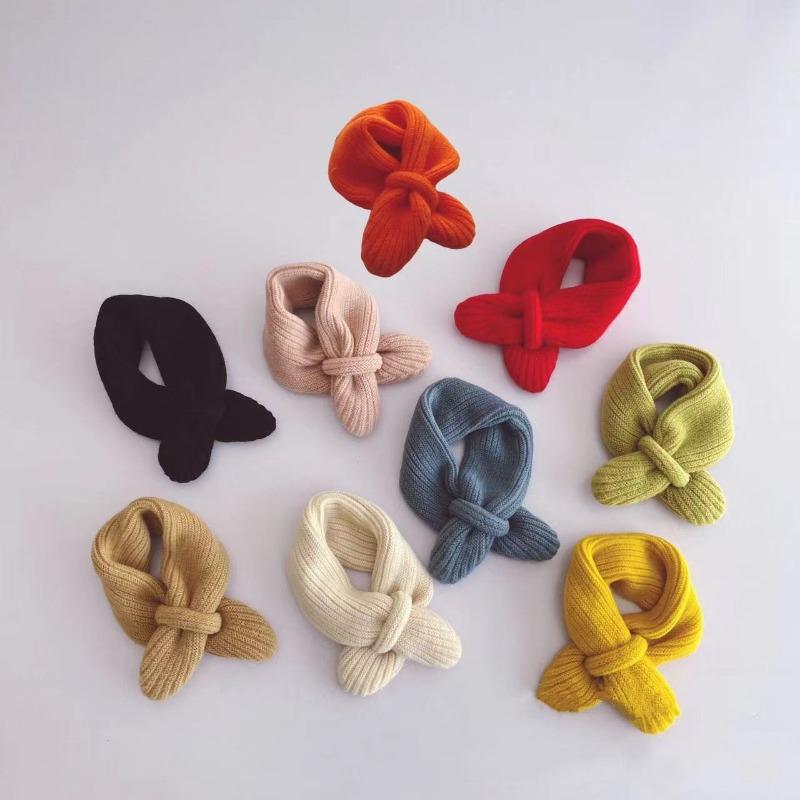 Nowy markowy szalik dla dzieci dziecko ciepłe szaliki dziewczęce zimowe szaliki dla dzieci wełniany kołnierz szaliki dziecięce