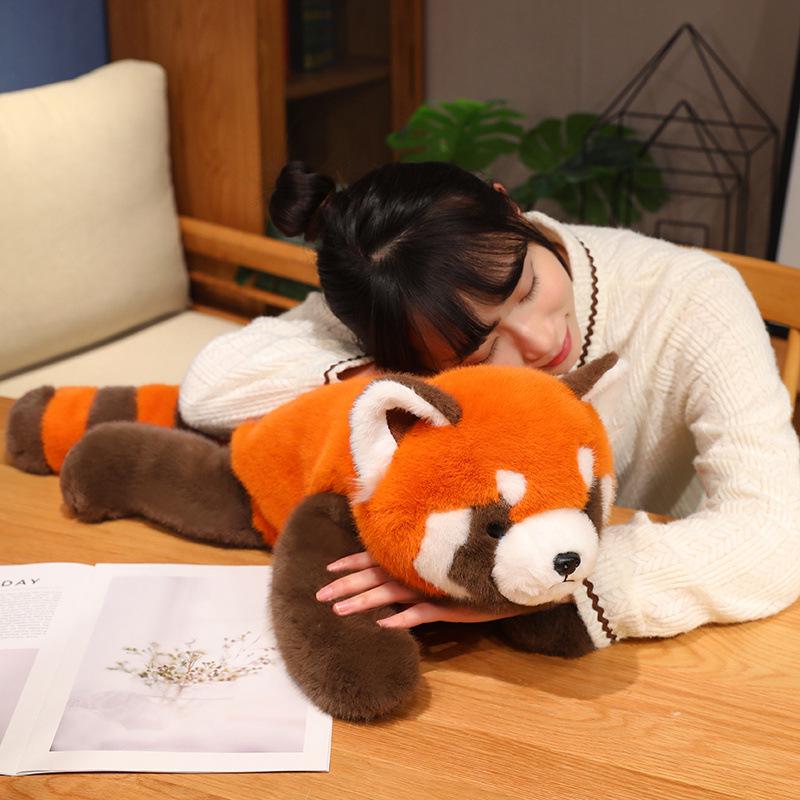 Stuffed Animal Collection: Fox, Panda, and Raccoon Plush Toys for Kids