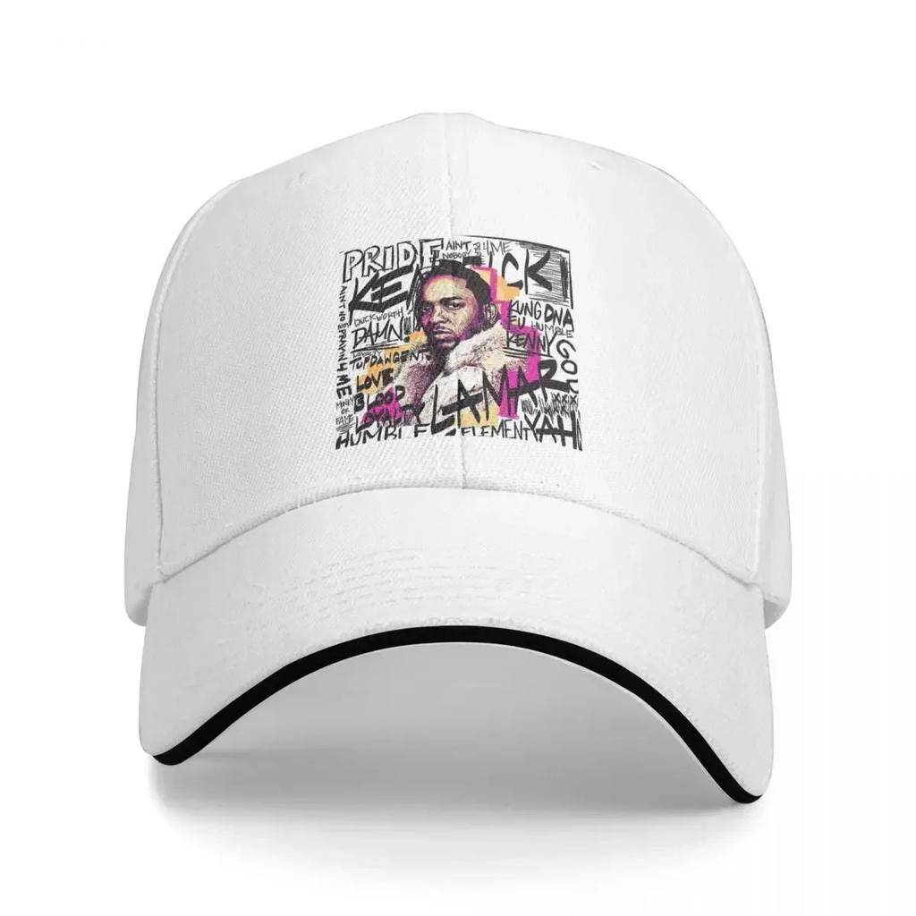 Hip Hop Rapper Baseball Cap Kendrick Lamar Outdoor Sports Sunscreen Trucker Hat Men Adult Fitted Retro Custom Logo Snapback Cap