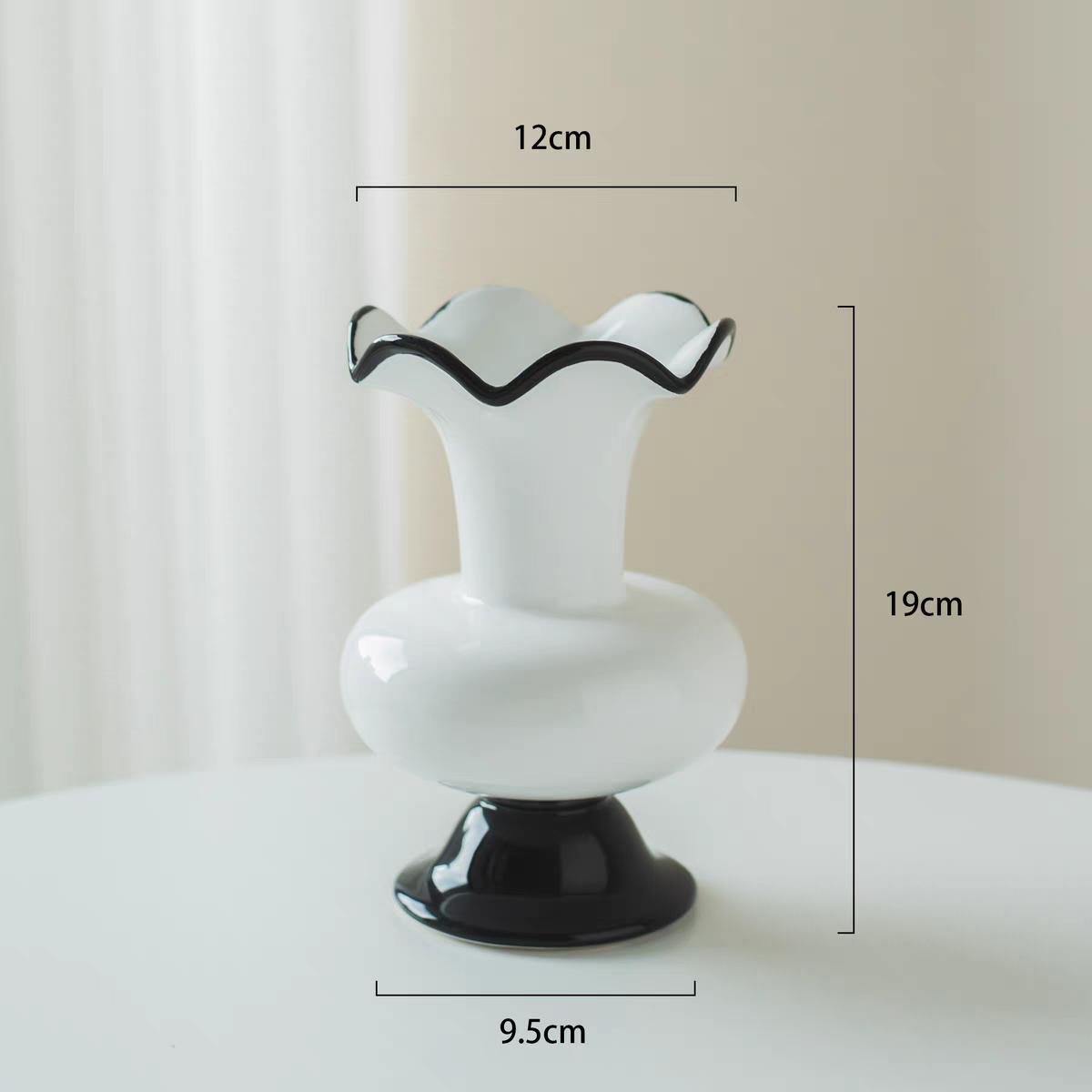 

Ваза Керамическая ваза Европейская классическая ваза Домашняя гостиница Цветочная композиция Модный орнамент Ваза B