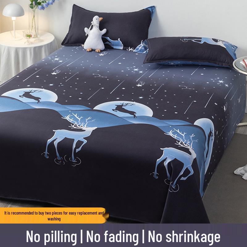 Three-Piece Winter Bed Set: 1.5m Washed Cotton Quilt, Pillowcase, Cover