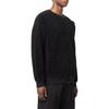 Stone Island Solid Color Logo Crew Neck Sports Sweatshirt Men sweatshirt Black 751560234-V0029