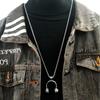 Ladies Necklace Men's Necklace Retro Earphone Pendant Couple Hip-hop Necklace
