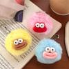 Cute Sausage Mouth Furry Balls Keychain Pendant Soft Plush Balls Bag Charm Backpack Ornament Fashionable Accessory Gift