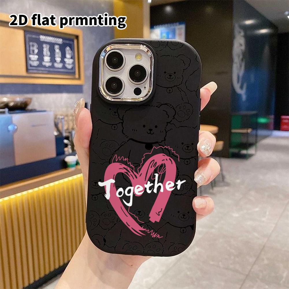 Phone Case: 2D flat design suitable for iPhone 18 17 16 15 14 13 Pro protective case, couple style, simple and cool, Christmas and Halloween gift