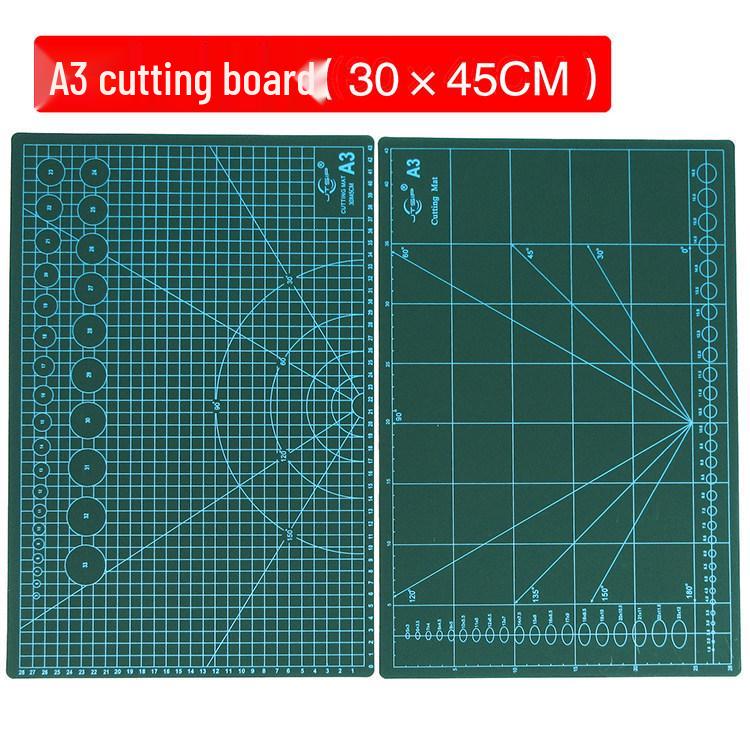 A3 PVC Leather Punching & Model Cutting Mat with Grid