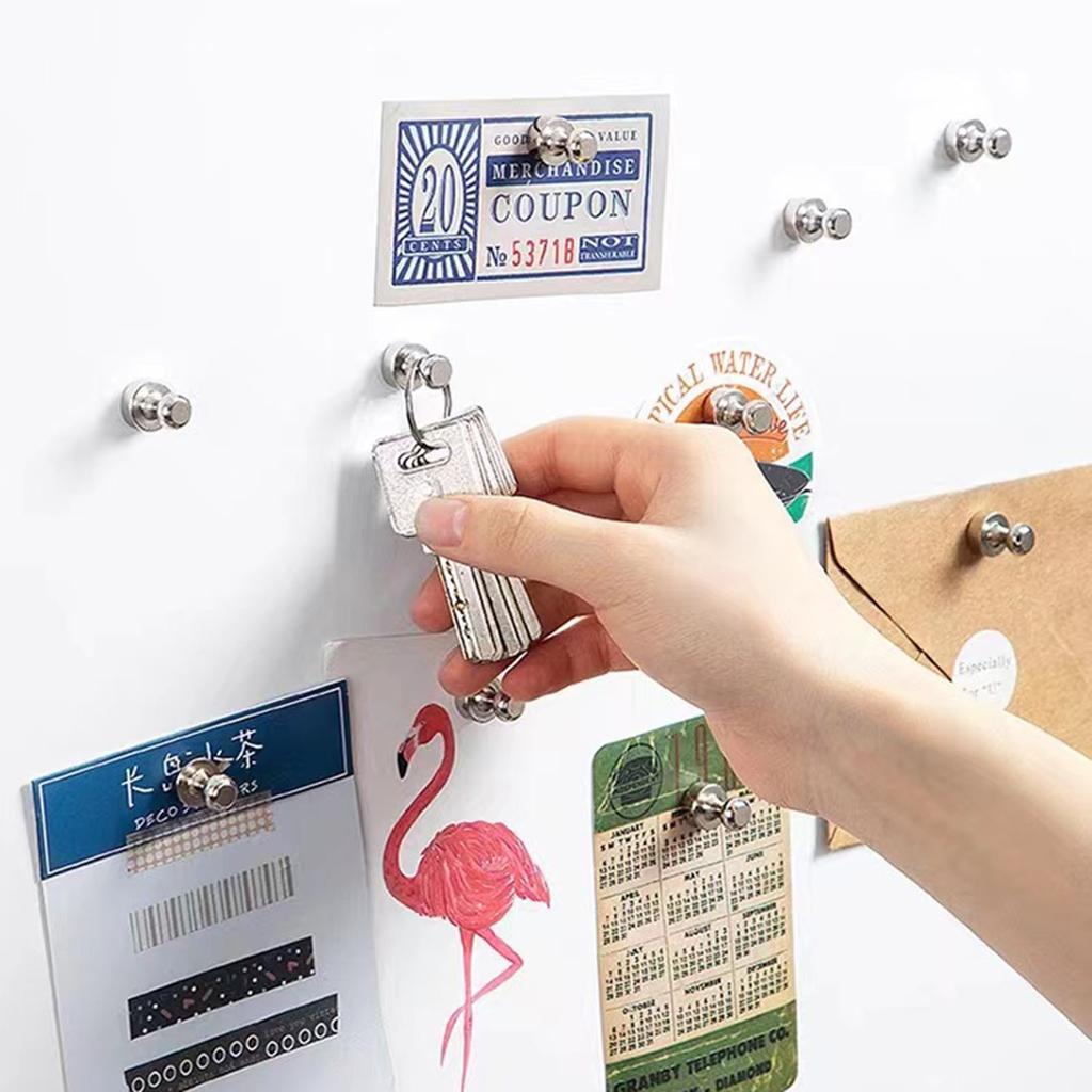 Výkonné magnetické hřebíky, přitlačovací špendlíky, magnety, výukové a kruhové magnetické komponenty, kovová barevná magnetická přitažlivost, magnetové kamenné hračky 12ks