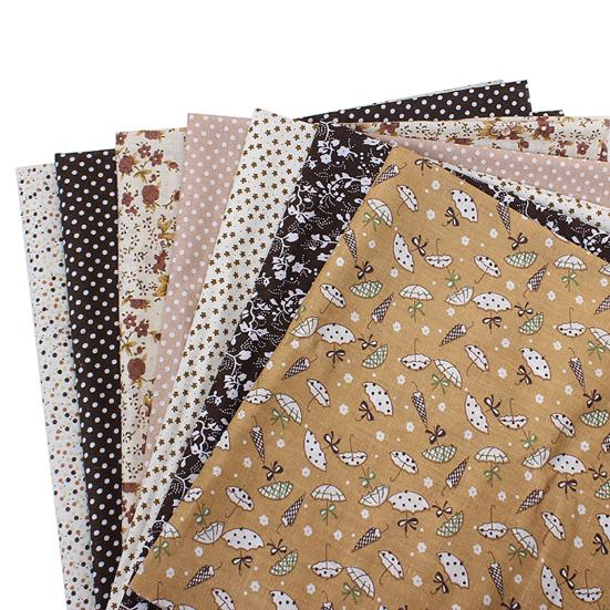 7 ks Šicí látka Stylová Měkká Jednobarevná Látka Květinová Bavlněná Látka DIY Doplněk pro Ručně Šité Látkové Tašky Látkový Kapesník Umění Řemesla