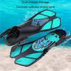 Short Snorkeling Flippers Nonslip Diving Fins Snorkeling Fins Swim Flippers for Adults Drainage Nonslip Muscle Strain