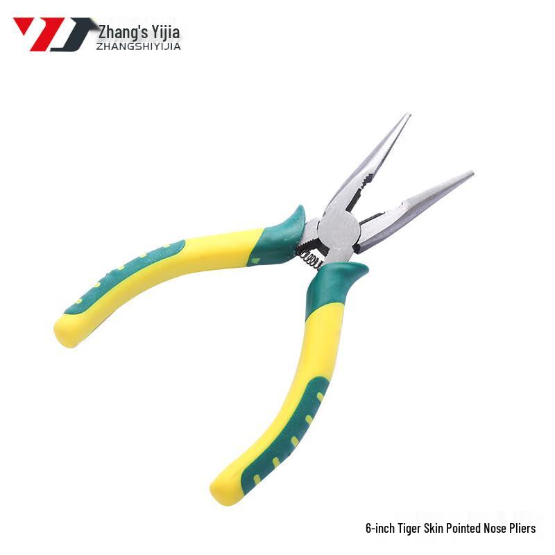 Zhangshi Yijia Tiger Skin Long Nose Pliers 6 inch