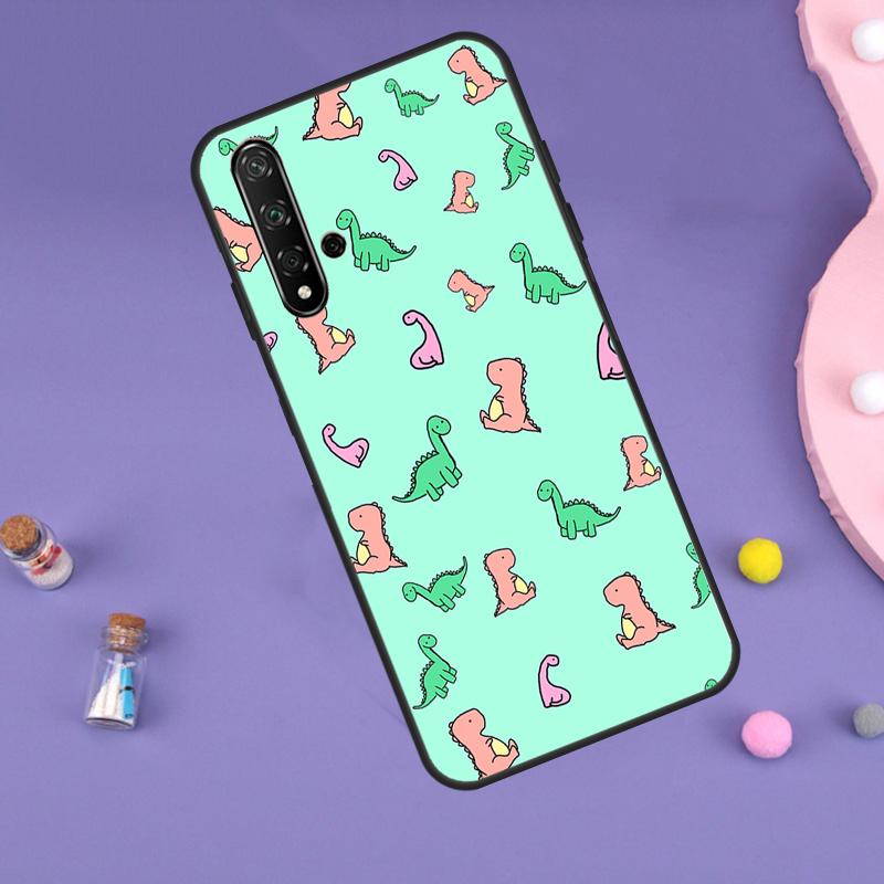 Dinosaur Pattern For Huawei Nova 11i 12i 8i 7i 3i 9 10 SE Y60 Y61 Y70 Y72 Y73 Y90 Y91 P20 P30 P40 Lite Case