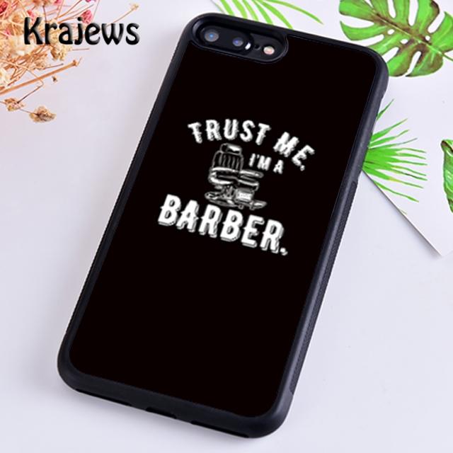 Krajews Love Barber Life Husa moale pentru telefon pentru iPhone 14 5 SE 6s 7 8 plus 11 12 13 pro X XR XS max Samsung S21 S22ultra Plus