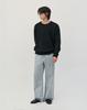 WORK ON BODY OFF Morbi Semi Oversized Plain Long Sleeve Knit [Black]