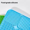 Square Silicone Dog Lick Mat with Suction Cup Anxiety Relief Pet Food Mat Anti-tip Slow Eating Bowl Peanut Butter Licking Mat Enrichment Toy
