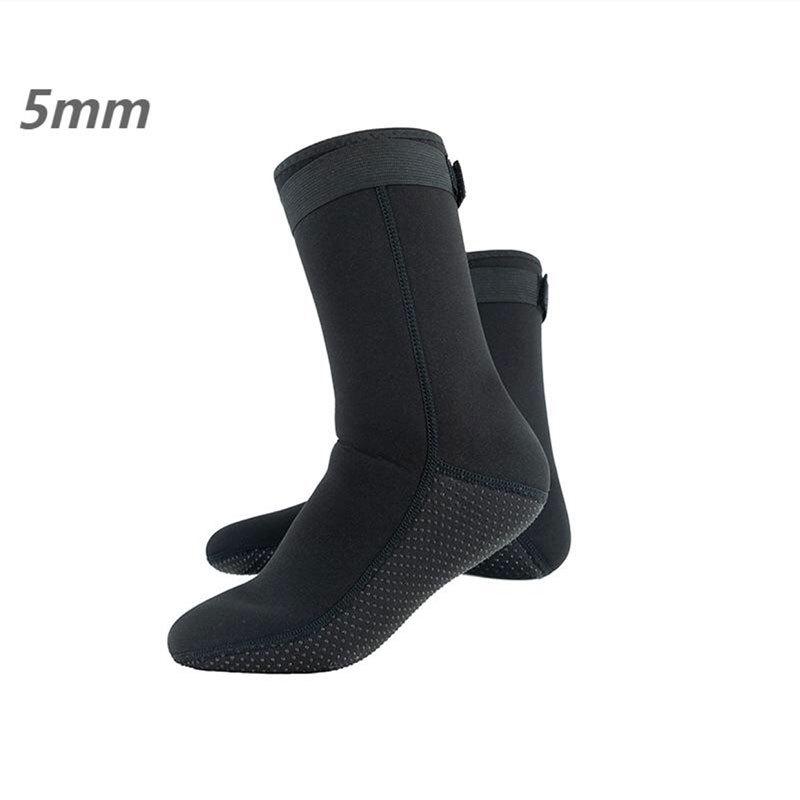 Professional Non-Slip Diving Socks - 3mm & 5mm Thick, Wear-Resistant, Cut-Resistant, Mid-Calf for Surfing & Wading