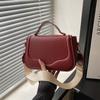Fashi Versatile Women Pu Shoulder Bags Outing Portable Ladies Adjust Crossbody Bag Simple Solid Color Female Saddle Handbag