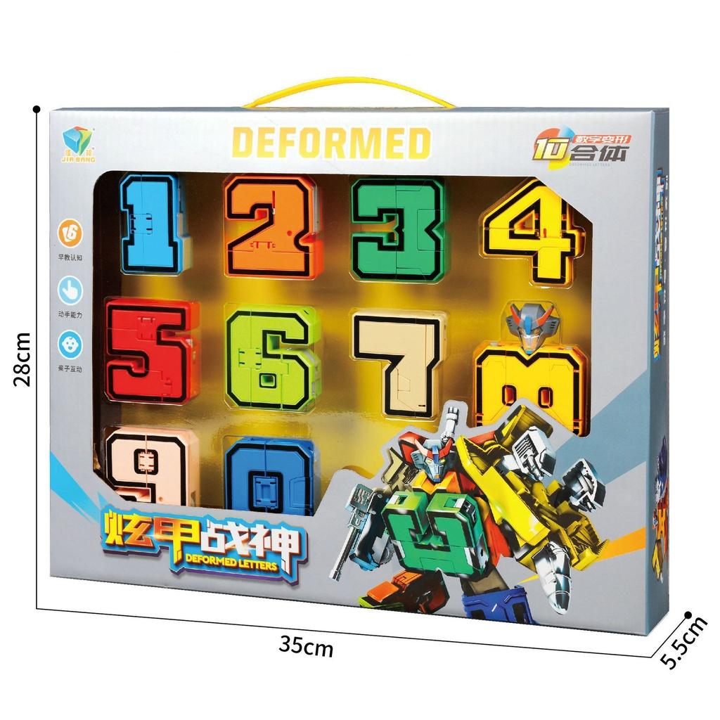 

Цифровий Робот-Трансформер з Магічними Числами Іграшка Вчимо Літери Цифри Кольори Small