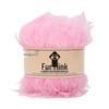 Hand-Knitted Coral Velvet Mink Yarn Pack for Scarves & DIY Projects
