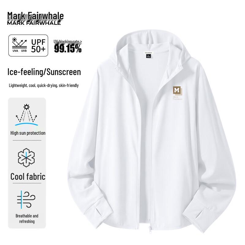 Mark Fairwhale Men s UPF50+ Ice Silk Cooling Sun Protection Hoodie L