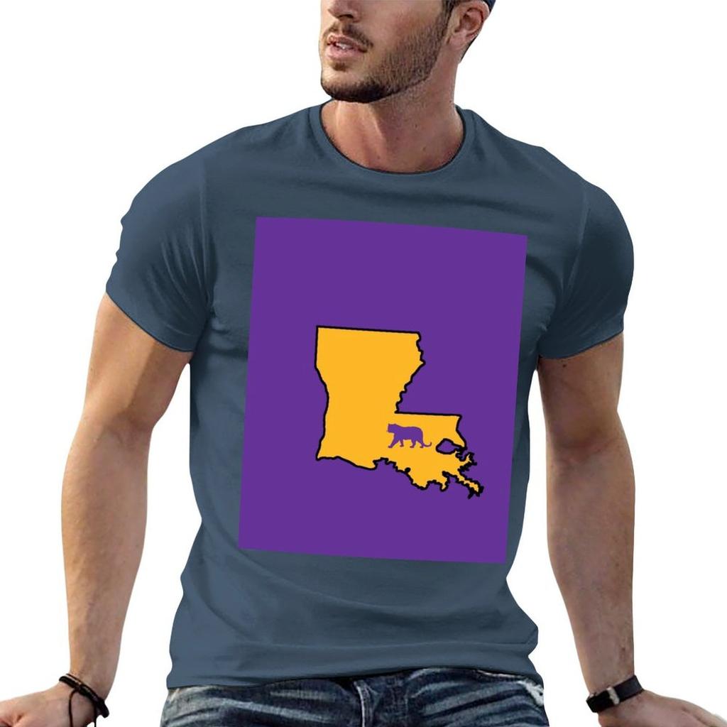 Baton Rouge Louisiana Tiger Tshirt Black Cotton Tshirt Plain For Unisex Package Graphic T Shirts For Unisex Tshirt