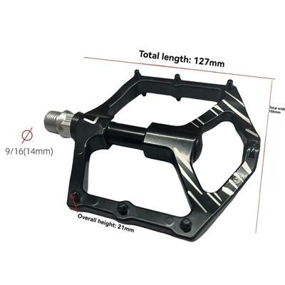 BAAU Ultralight Bicycle Pedals Road Bicycle Pedal Aluminum Alloy Anti-Skid Mountain Bicycle Pedal Bicycle Accessories