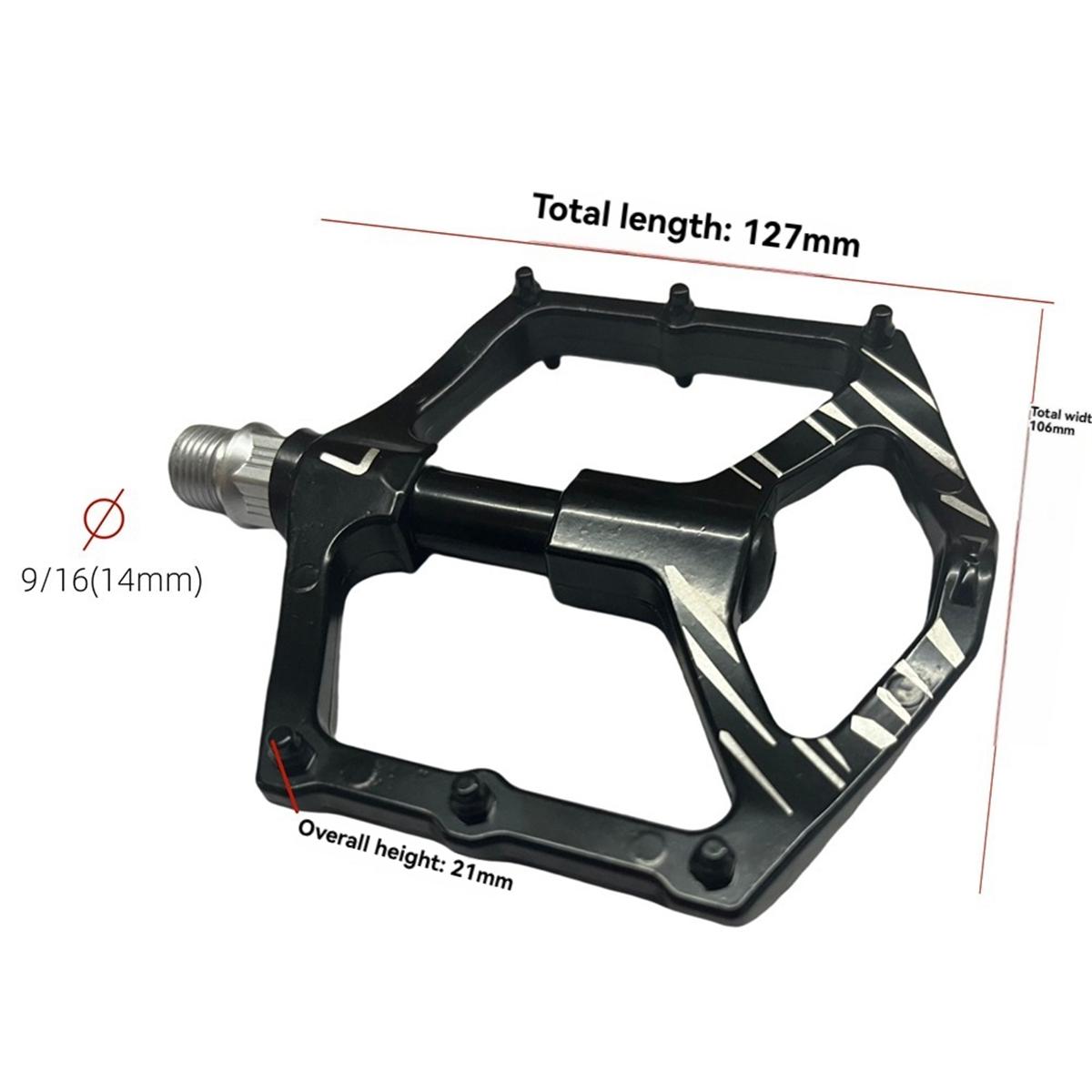 BAAU Ultralight Bicycle Pedals Road Bicycle Pedal Aluminum Alloy Anti-Skid Mountain Bicycle Pedal Bicycle Accessories NONE