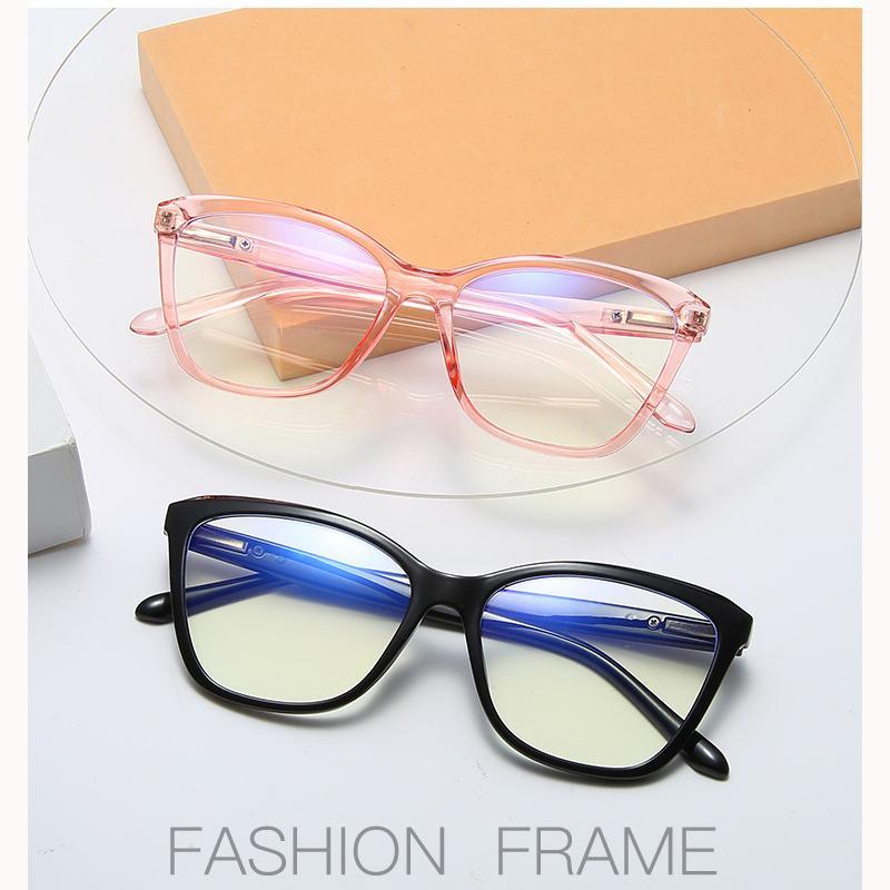 Anti-Blue Light Glasses High Quality Cat Eye Eyewear Women Men Leisure Eyeglasses Blue Light Blocking Man Lady Computer Eyeglas