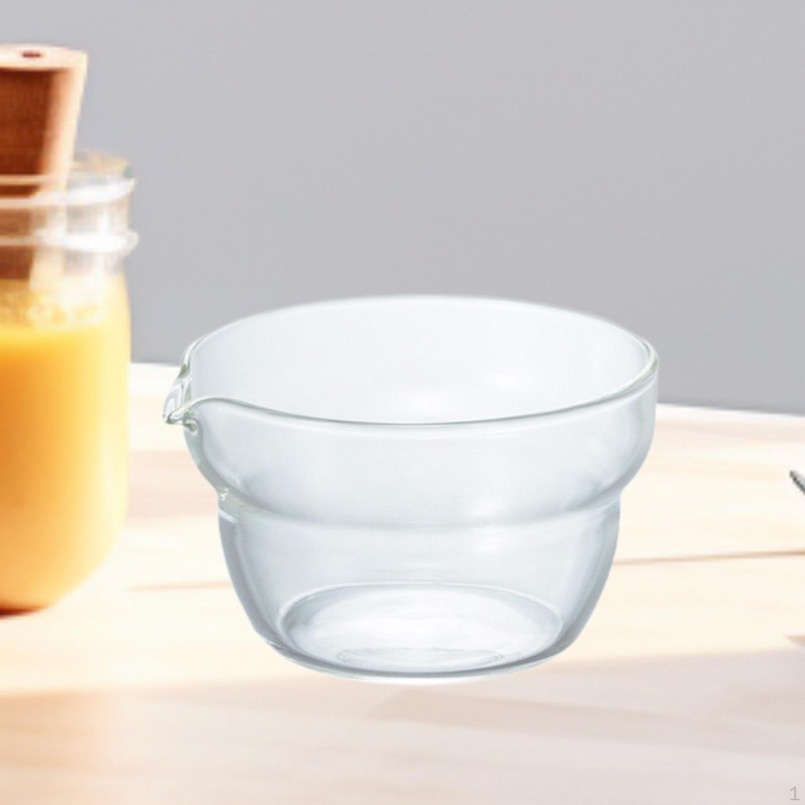 

Чаша для чая из боросиликатного стекла с носиком для заливки салата 200ml