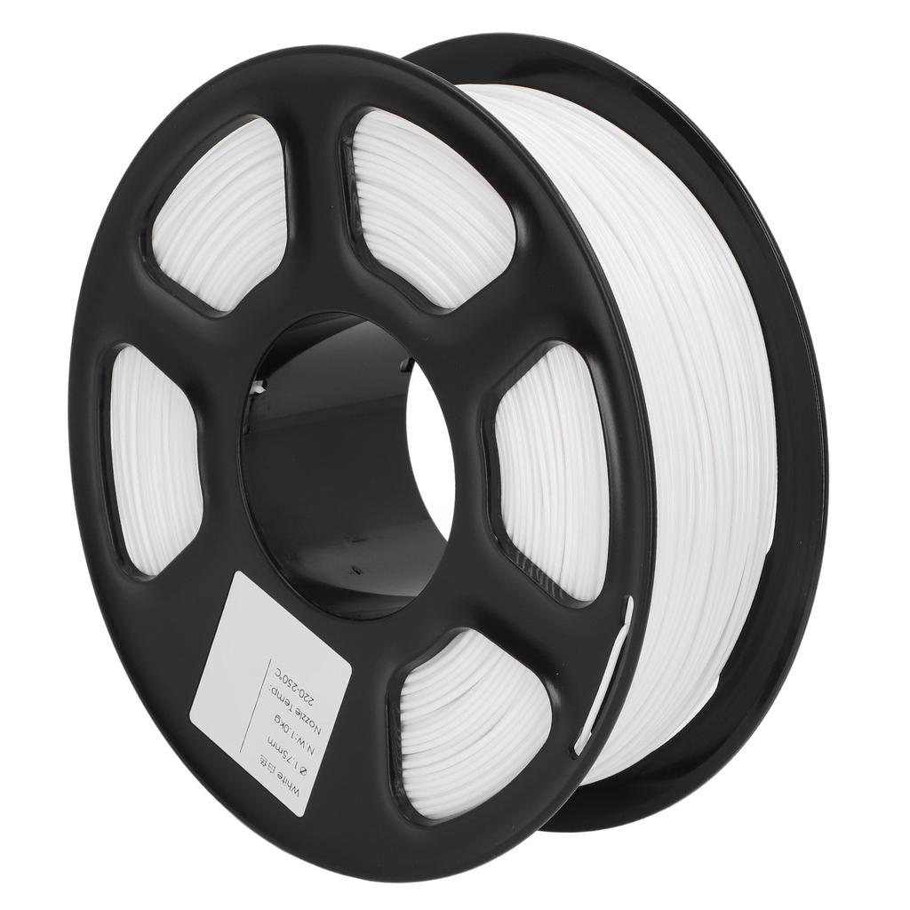 3D Printer Filament 1.75mm 2.2lbs Net Weight 220 to 250 Celsius Pure Color PETG Filament for Refilling Replacement