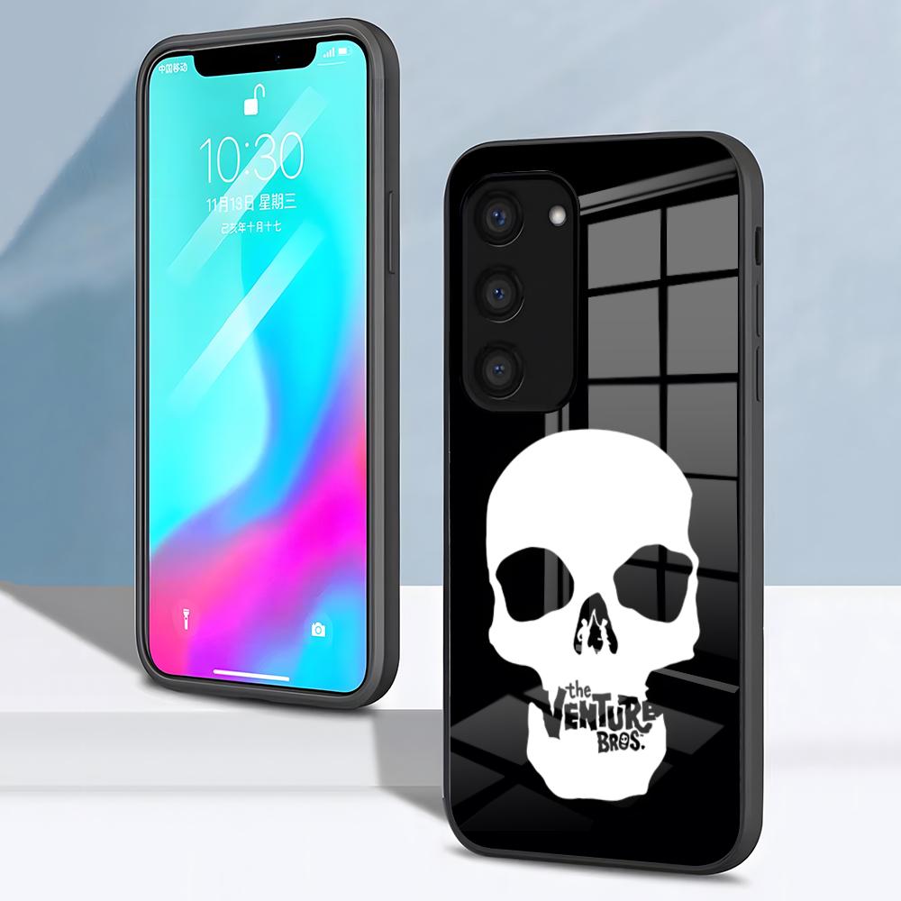 Anime The V-Venture B-Bros Phone Case For Samsung S26 S25 S24 FE S23 S22 S21 Plus S20 Ultra Note20Ultra Black Glass Cover