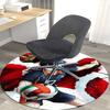 1pc Haikyuu Kageyama Tobio Round Carpet - Anime Design Chair Mat, Anti-Slip Rug for Office, Home Decor, Living Room