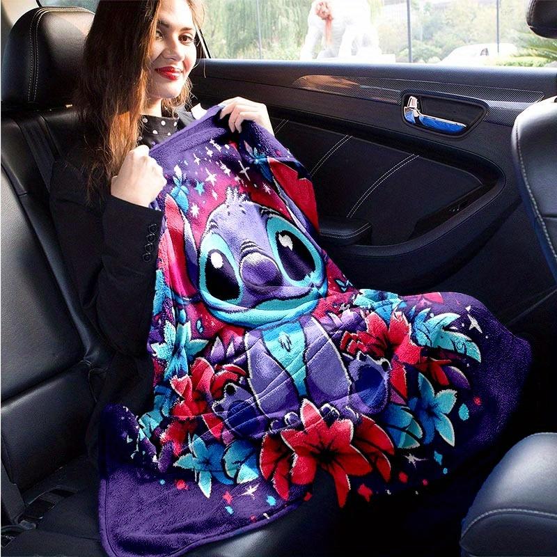 1 Stück Stitch-Druckdecke - Weiche Ganzjahresdecke für Wohnzimmer, Schlafzimmer, Personalisierbares Geschenk mit entzückendem Cartoon-Design